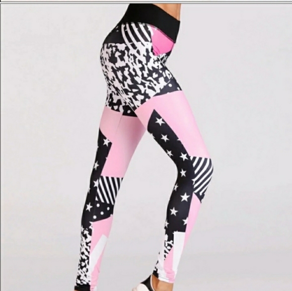 Pink & Black Legging - Picture 1 of 8